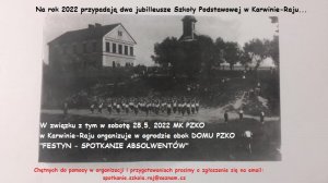 SPOTKKANIE ABSOLWENTÓW SZKOŁY PODSTAWOWEJ W KARWINIE-RAJU